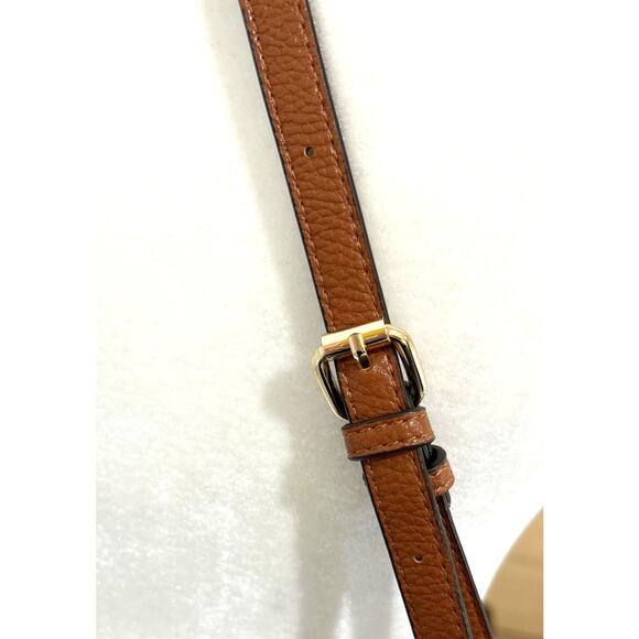 Anne Klein Natural Texturized Handbag Crossbody Bag Adjustable Strap - Picture 10 of 10